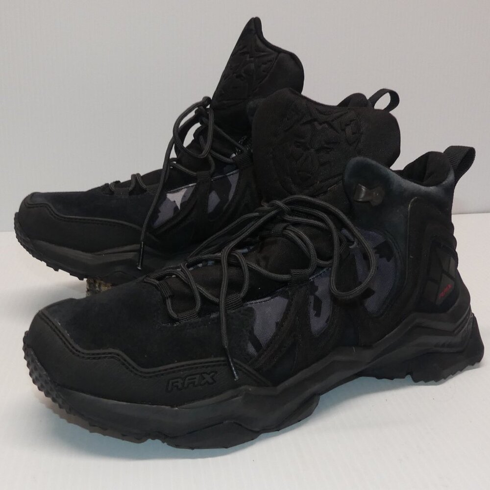 Men's RAX Peak Wolf lightweight waterproof hiking boot black sz 8